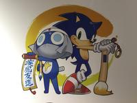 Official Artwork drawn by Sgt Frog and Kemono Friends creator, Mine Yoshizaki. This artwork was drawn to celebrate the anniversary of Sgt. Frog. Sega helped promoted it. So, the author draw several Sega characters like this one.