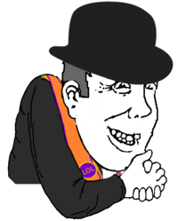 ol face facial expression nose head headgear cartoon male fashion accessory facial hair art human behavior