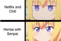 Netflix andd Chill Hentai with Senpai