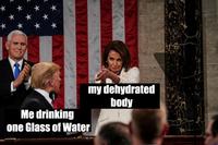 my dehydrate body Me drinking one Glass of Water