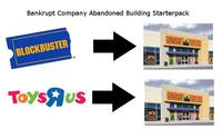 Bankrupt Company Abandoned Building Starterpack BLOCKBUSTER ToysAuS