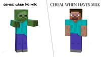 cereal when No milk CEREAL WHEN HAVES MILK