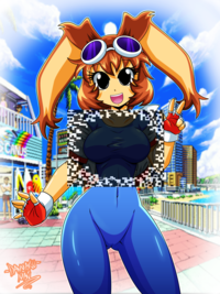 Art by DANMAKUMAN
"Sauce":https://www.deviantart.com/danmakuman/art/Waku-Waku-7-Arina-Makihara-662132246