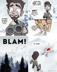 YOU'VE GONE MAD.. I DON'T HAVE A CHOICE.. WAIT! YOU DON'T HAVE TO DO TH I'M SORRY FOR WHAT I'M ABOUT TO DO... LETPEOPLE ENJOY THINGS SHH BLAM! I'M...SORRY... @adamtots