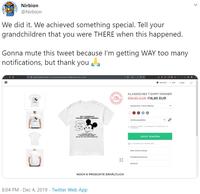 Nirbion @Nirbion We did it. We achieved something special. Tell your grandchildren that you were THERE when this happened. Gonna mute this tweet because l'm getting WAY too many notifications, but thank you a DEUTCH LOGIN KLASSISCHES T-SHIRT MÄNNER €18,95 EUR €16,85 EUR Kiasssches T Hanner NOT LICENED Y THE MALT DEY COMPANY Grote auwaen Jetzt Kaufen Ober deses Design Produatntormation versand NOCH 6 PRODUKTE ERHÄLTLICH 8:04 PM - Dec 4, 2019 · Twitter Web App