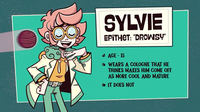 SYLVIE EPITHET: "DROWSY" A AGE - 15 a WEARS A COLOGNE THAT HE THỊNKS MAKES HIM COME OFF AS MORE COOL AND MATURE - IT DOES NOT