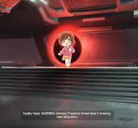 Facility Vaice: WARNING: Demanic Presence threat level 5 entering main laboratory.