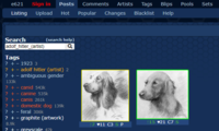 e621 Sign in Posts Comments Artists Tags Blips Pools Sets Listing Upload Hot Popular Changes Blacklist Help Search (search help) adolf_hitler_(artist) Tags ? + - 1923 3 ? +- adolf hitler (artist) 2 ? + - ambiguous gender 133k ? + - canid 543k ? + - canine 535k ? + - canis 261k ? + - domestic dog 139k ? + - feral 306k ? +- graphite (artwork) 8.9k 17 v11 C3 SP †15 v21 C7 S ? + - greyscale 42k