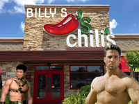 BILLY S chilis 13210 Larry Lavine Barechested Muscle