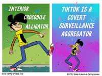 INTERIOR ΤΙΚΤΟΚ 15A COVERT SURVEILLANCE AGGREGATOR CROCODILE ALLIGATOR www.Penny-Arcade.coM ©2OZO Mike Krahulik & Jerry Holkins