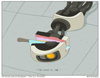 THE CAKE IS... ME ." PATREON.COM/GITGUDNAMI "THIS IS A TRIUMPH" @GITGUDNAMI