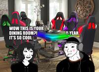DXR CER DXR CER CER WOW THIS IS YOUR DINING ROOM?! IT'S SO COOL Y-YEAH