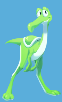 beta yoshi is kinda cute