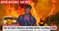 BREAKING NEWS NEW OVERNIGHT LIVE FIERY BUT MOSTLY PEACEFUL WILDFIRES DESTROY CALIFORNIA CNN 2:05 AM PT