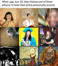 When guys turn 20, they choose one of these albums to base their entire personality around. LOVISORY Beware of the dogs DISORY