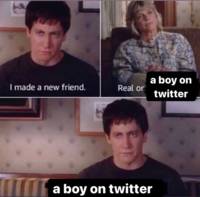 a boy on I made a new friend. Real or twitter a boy on twitter