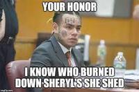 YOUR HONOR 69 I KNOW WHO BURNED DOWN SHERYL'SSHE SHED