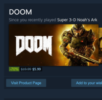 DOOM Since you recently played Super 3-D Noah's Ark DOOM -70% $19.99 $5.99 Visit Product Page Add to your wish