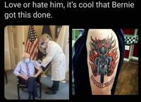 Love or hate him, it's cool that Bernie got this done. BROTERHOO