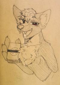 Suspiciously wealthy furry by @Meo_Itsuma