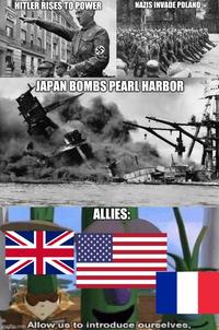 HITLER RISES TO POWER NAZIS INVADE POLAND irg JAPAN BOMBS PEARL HARBOR ALLIES: imgtip.com Allow us to introduce ourselves,