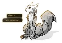 The Character in the image is Mrs. Nibbly, from Tom Fischbach's Twokinds series.