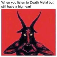 When you listen to Death Metal but still have a big heart Head Human body Gesture Font Art Bat