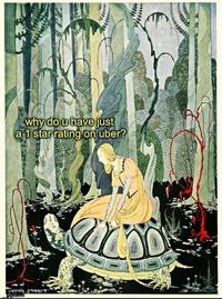 why do u have just a1 star rating on uber? VIRGInig STERRET