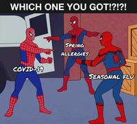 WHICH ONE YOU GOT!?!?! SPRING ALLERGIES COVID-19 SEASONAL FLU