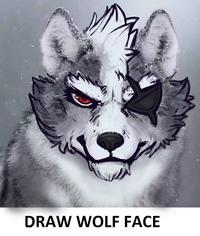 DRAW WOLF FACE