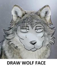 DRAW WOLF FACE