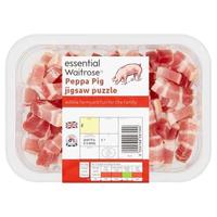 essential Waitrose Реppa Pig jigsaw puzzle edible färmyärd fun For the Family pan fry 4-5 mins Per 100g Per V4 pock as sodproides Energy tergy Fot aturaten Sugors Sat 189 27cal 20% 060250,691000, S