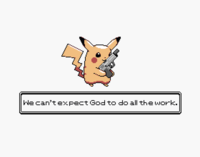 We can'texpect God to do all the work.