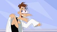 Dr. Heinz Doofenshmirtz Hairstyle Arm Cartoon Happy Gesture Finger Thumb Leisure Fun