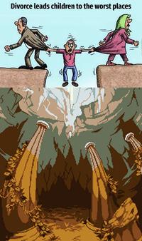 Divorce leads children to the worst places