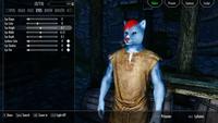 (2/15) Sliders Presets Camera Sculpt FILTER O A RPHS HEAD FACE EYES BROW MOUTH HD Eye Shape Eye Color Eye Height Eye Width Eye Depth Eyeliner Color Eye Shadow Eye Tint 8 -0.1 -0.12 -0.1 R Done Space Search LAlt Zoom In LCtrl Light Off NAME Prisoner RACE Lykaios