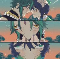Forehead Touch Perspective (Xiao and Venti)