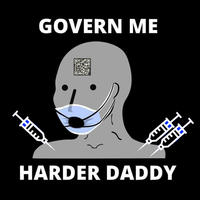 GOVERN ME HARDER DADDY Font Poster Audio equipment
