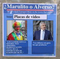 Marulito o Alverso? Be informed. Compare them on the issues that matter. Issue: Placas de video /PresidentialRaceMemes "LOS GAMERS SON LA MINORÍA MÁS "Los dólares son para los que producen." OPRIMIDA. DESREGULACIÓN TOTAL DE LA IMPORTACIÓN DE HARDWARE DE PC." /r/PresidentialRaceMemes obvious plant