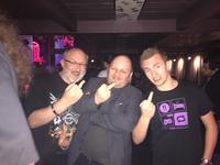 At the post-WGL party with @Quickybaby and the Mighty SerB!  
You're funny guys, we nerf you last!