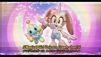Well someone's excited for the new MLP movie.
Promotion for a new Cream skin for Sonic Forces: Speed Battle in the style of old magical girl anime.