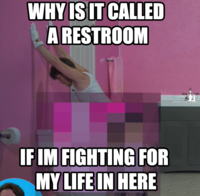 Jerma Fighting for His Life in a Restroon