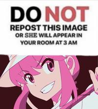 DO NOT REPOST THIS IMAGE OR SHE WILL APPEAR IN YOUR ROOM AT 3 AM