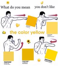you don't like What do you mean PANTONE 48-305 F Tuscan Sun the color yellow PANTONE 13-0752 Lemon Meringue PANTONE Yellow 012 C PANTONE PANTONE 14-0958 TCX Bumblebee 13-0755 TPX Primrose Yellow