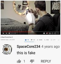 LINK PAR HD I D 1:11 / 2:19 CC A Real Portal Gun 2 3,544,922 views • Jul 2, 2013 15K 2.7K SHARE E+ SAVE E LOOP •.. SpaceCore234 4 years ago this is fake REPLY