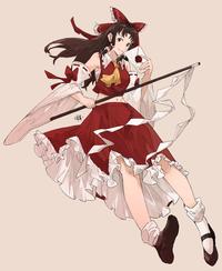 Final Reimu fanart by @sakuuremi