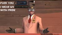 F--- YOU Starting at: $41.48 Strange Corpse Carrier Team Fortress 2 I WEAR MY ( Achievement Item: Not Tradable or Marketable WITH PRIDE MERCENARY MANN CO. industries UF TEAM FORTRESS 2 A Valve Picture COPYRIGHT LOLOLOL