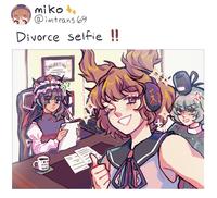 miko @imtrans 69 Divorce selfie !! CNGRATION WIFES