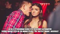 SO IN A PETERSONIAN SENSE, ITS TO ELEVATE ALTERNATIVE SEXUAL ARCHETYPES IN THE MARKETPLACE. THE FASTEST MARIO', BASICALLY imgflip.com