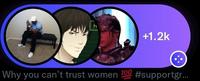 +1.2k Why you can't trust women 100 #supportgr..